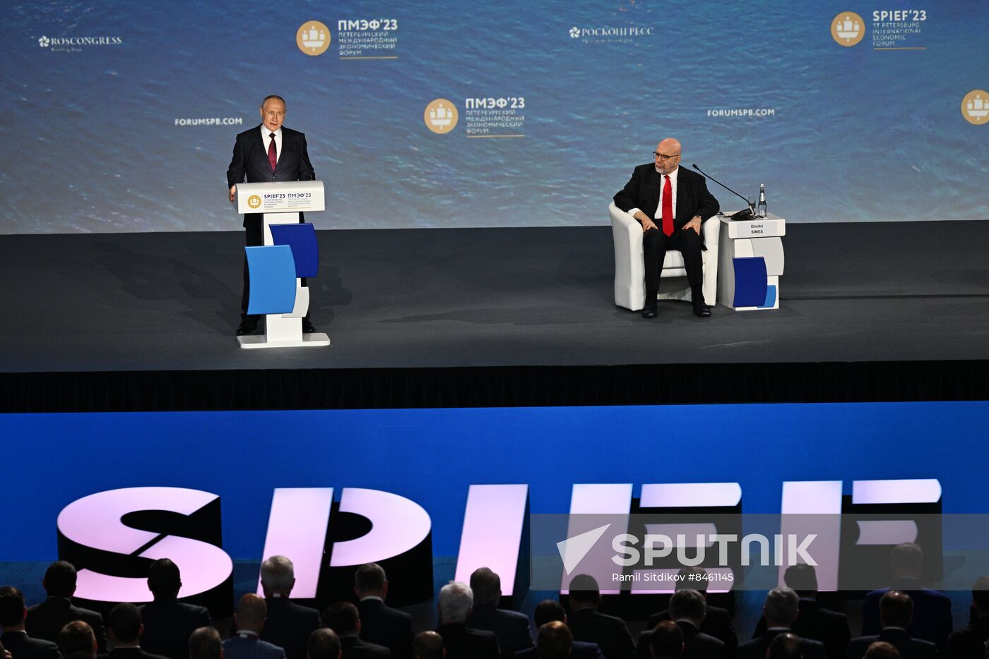 SPIEF-2023. President Vladimir Putin at the plenary session