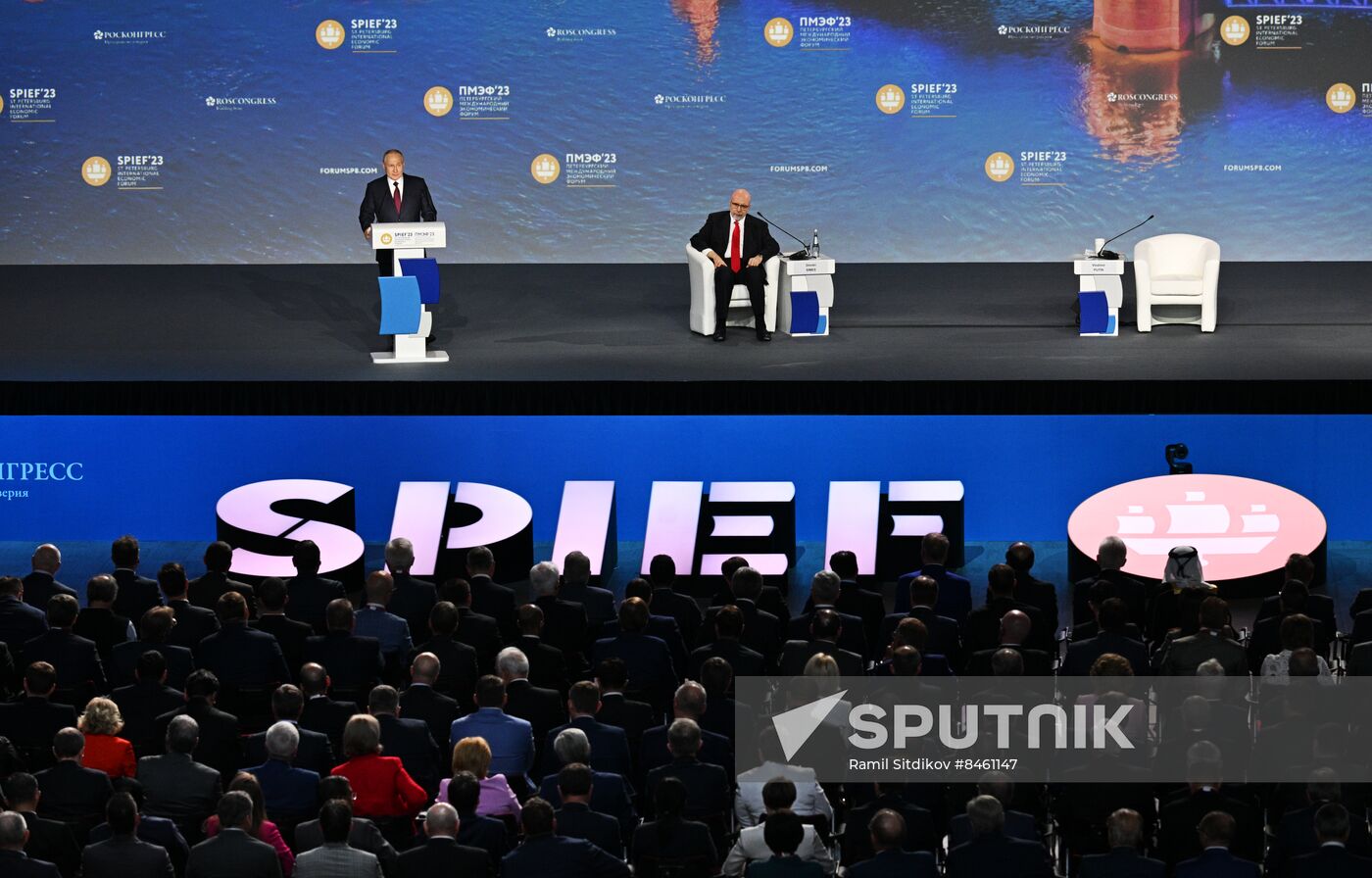 SPIEF-2023. President Vladimir Putin at the plenary session