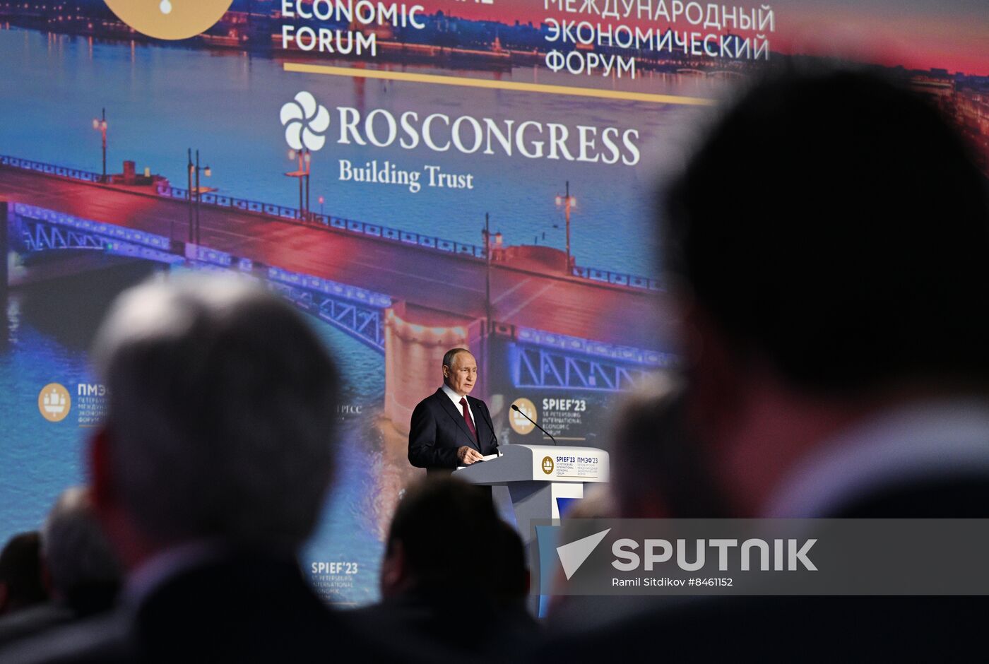 SPIEF-2023. President Vladimir Putin at the plenary session