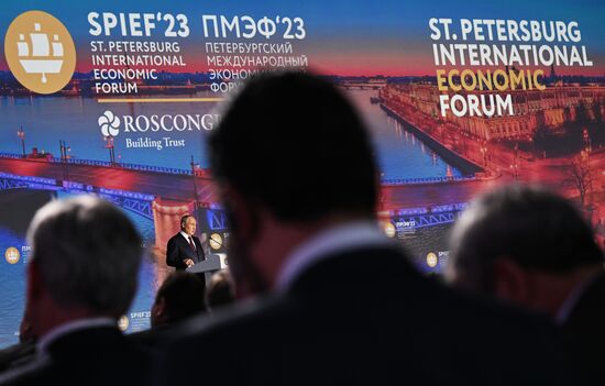SPIEF-2023. President Vladimir Putin at the plenary session
