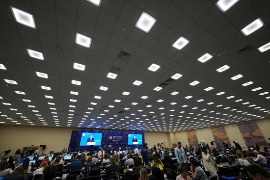 SPIEF-2023. Plenary session live broadcast