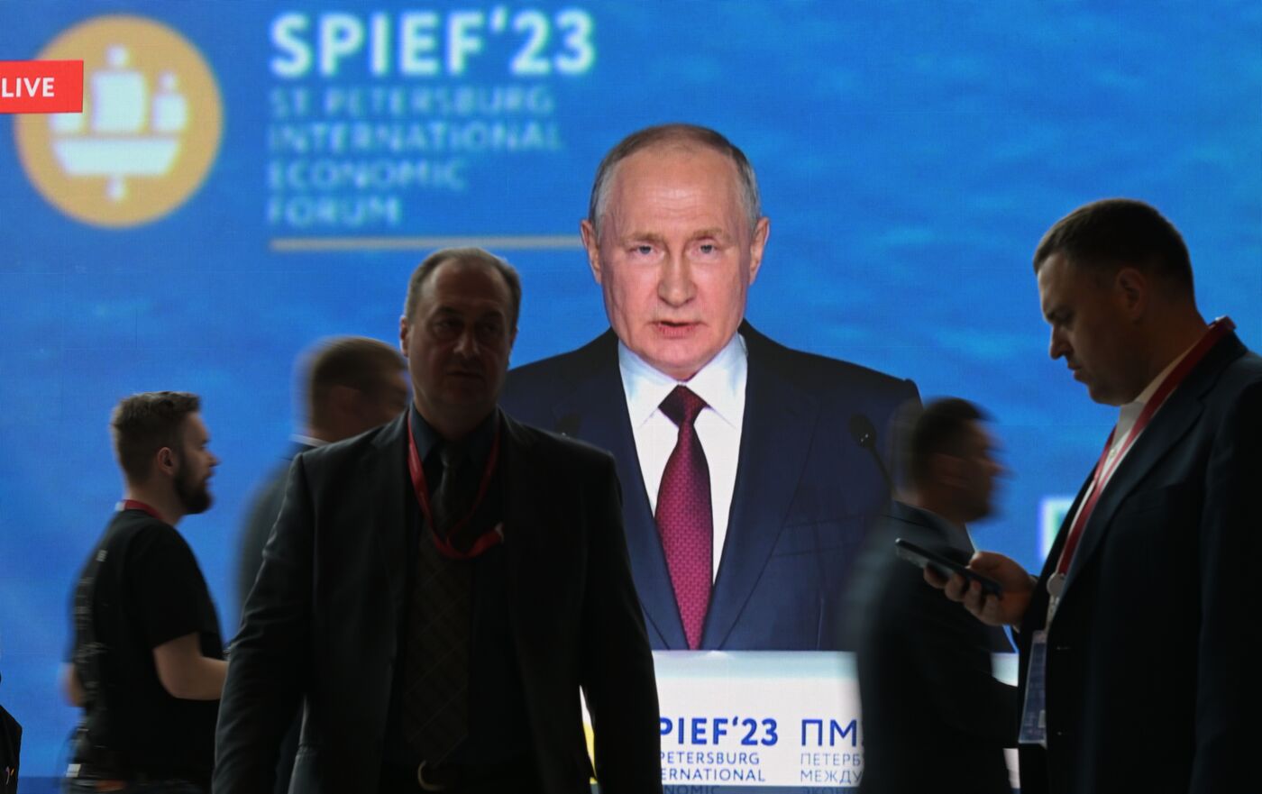 SPIEF-2023. Plenary session live broadcast