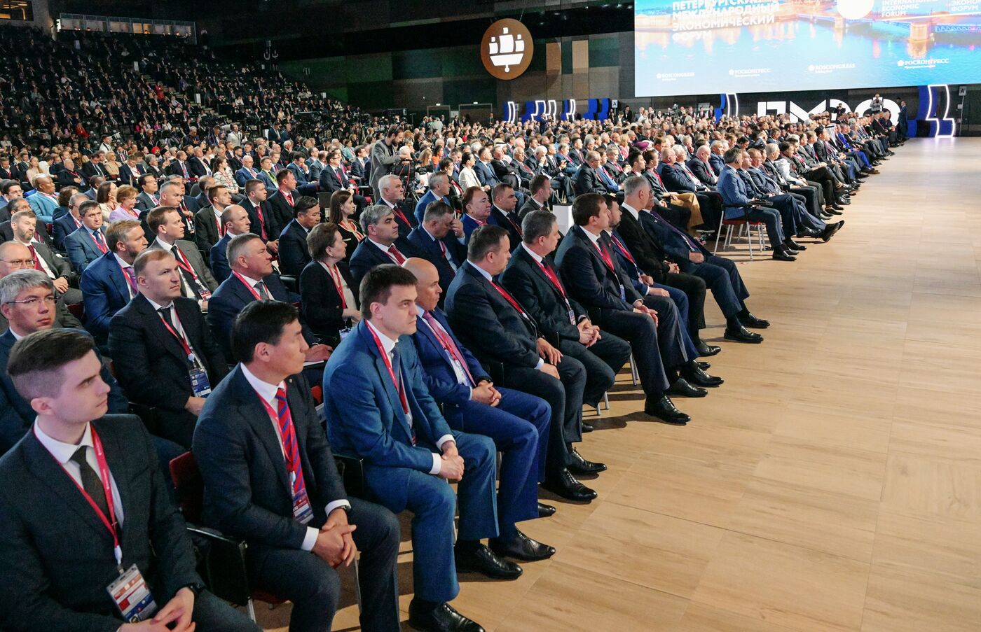 SPIEF-2023. President Vladimir Putin at the plenary session