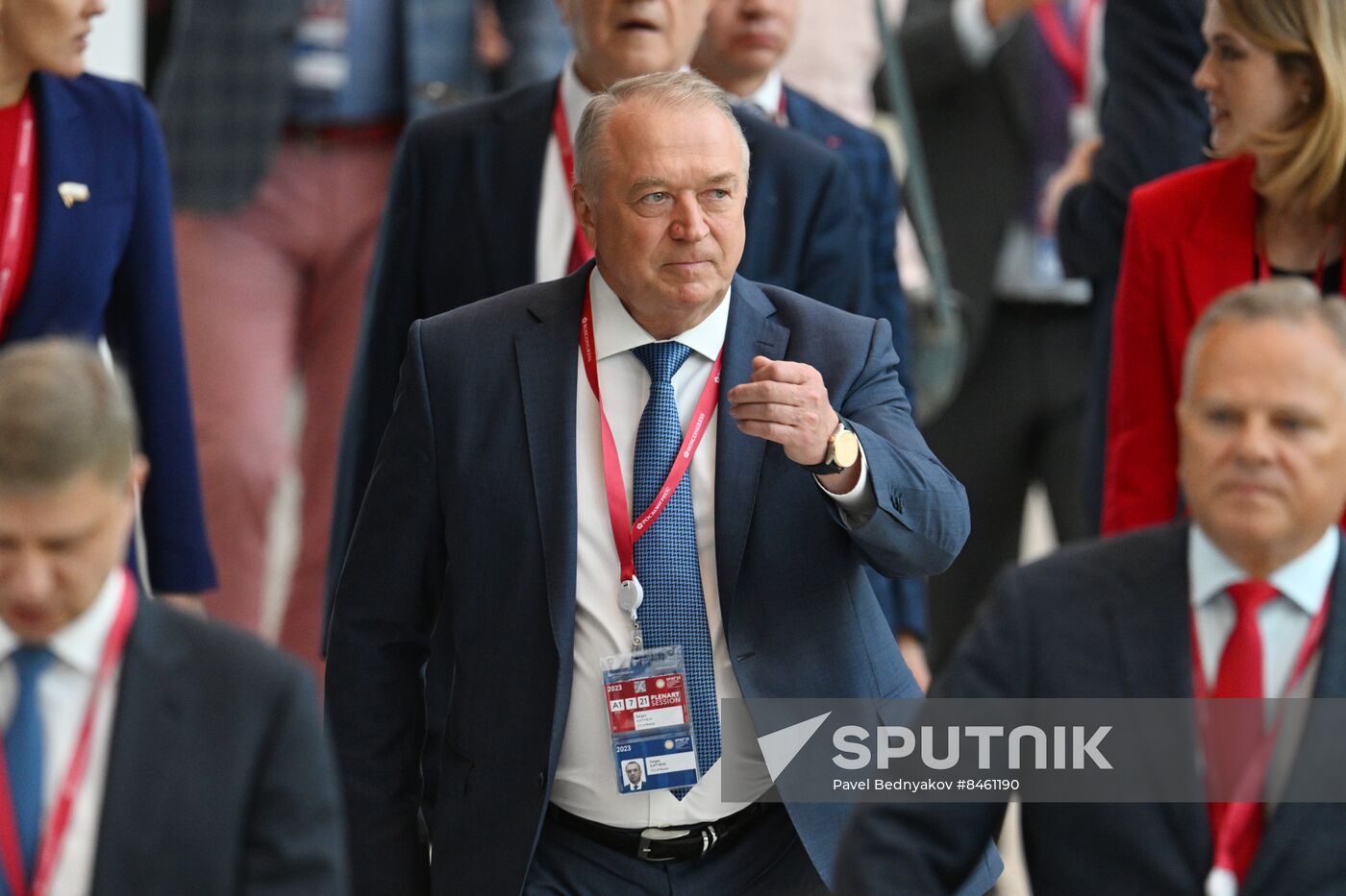 SPIEF-2023. Guests ahead of the plenary session