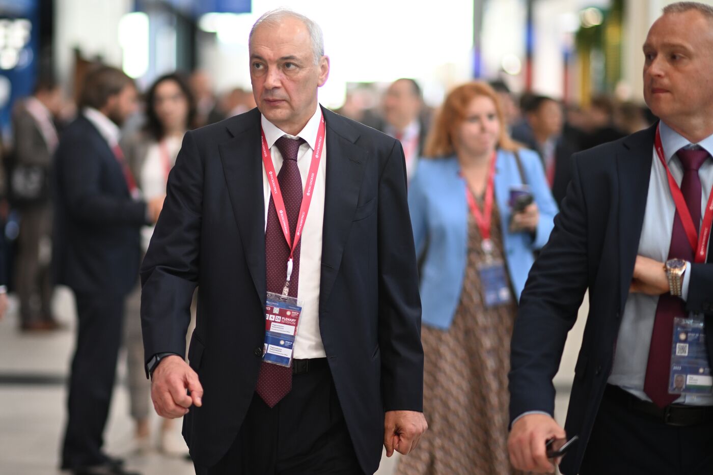 SPIEF-2023. Guests ahead of the plenary session