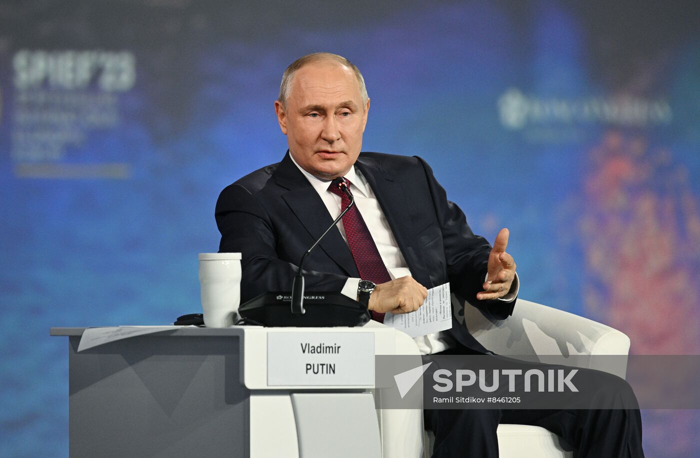 SPIEF-2023. President Vladimir Putin at the plenary session