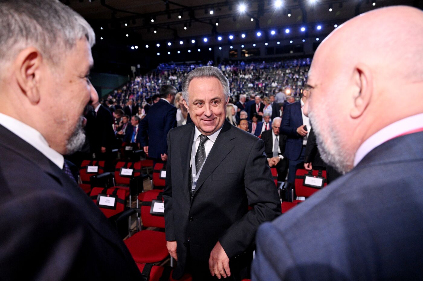 SPIEF-2023. Guests ahead of the plenary session