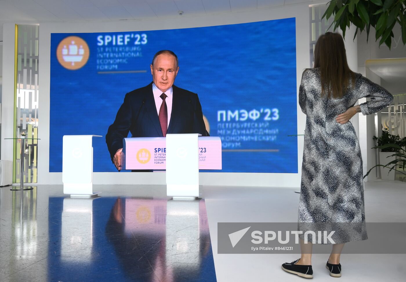 SPIEF-2023. Plenary session live broadcast