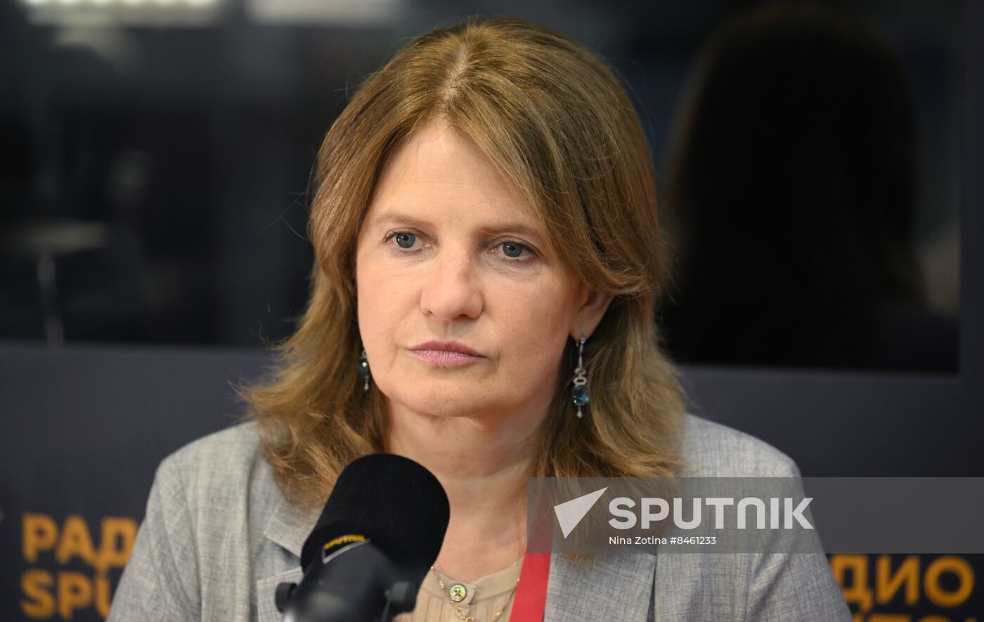 SPIEF-2023. Sputnik radio studio