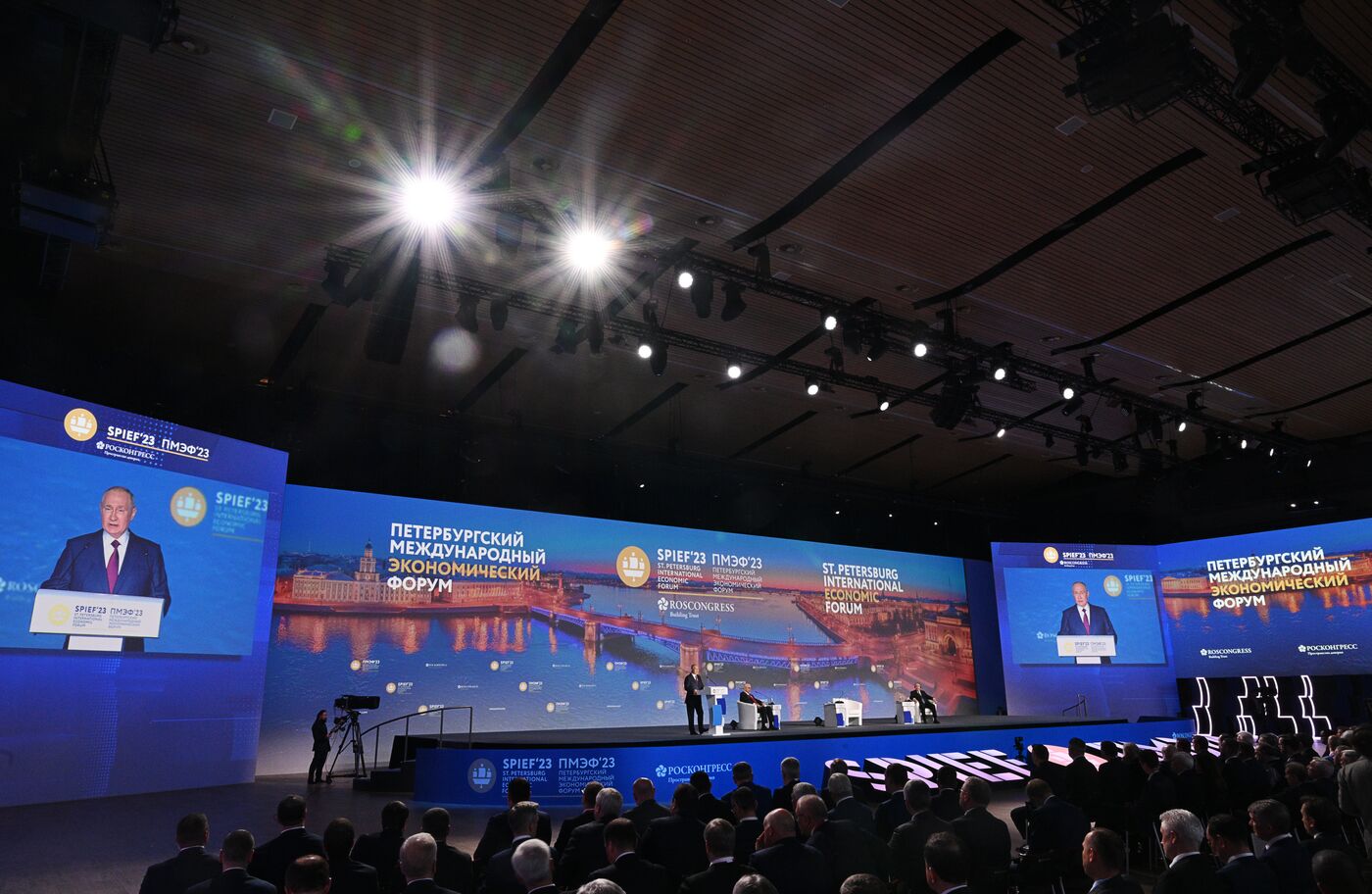 SPIEF-2023. President Vladimir Putin at the plenary session