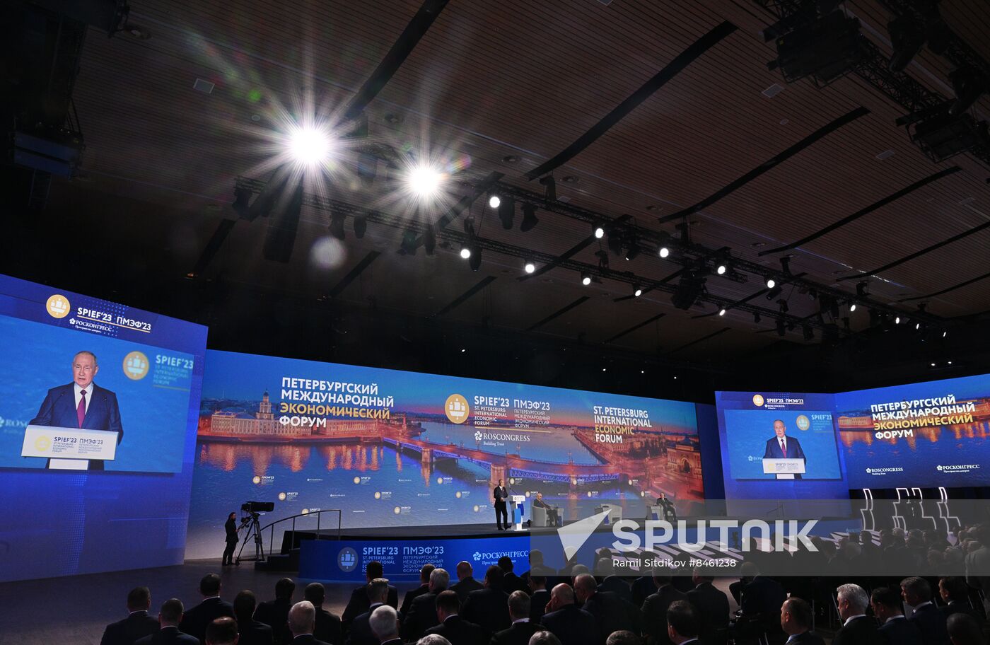 SPIEF-2023. President Vladimir Putin at the plenary session