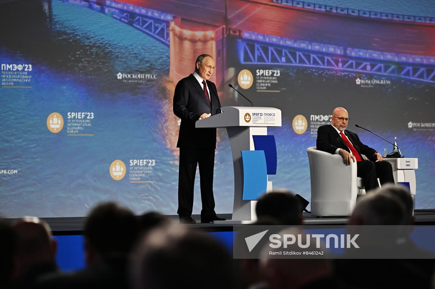 SPIEF-2023. President Vladimir Putin at the plenary session