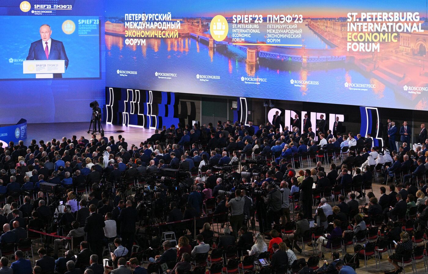 SPIEF-2023. President Vladimir Putin at the plenary session