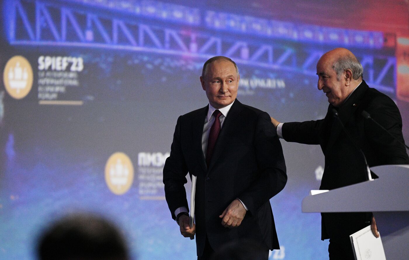 SPIEF-2023. President Vladimir Putin at the plenary session