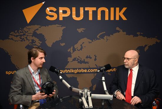 SPIEF-2023. Sputnik radio studio