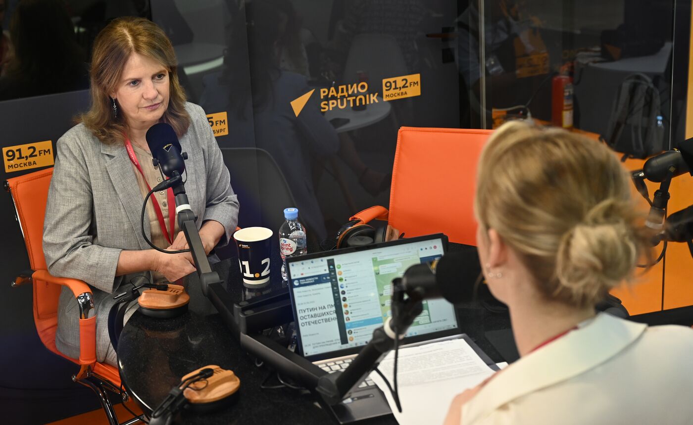 SPIEF-2023. Sputnik radio studio