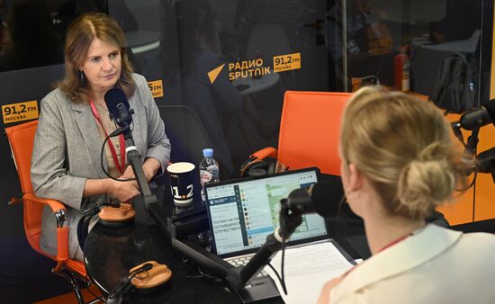 SPIEF-2023. Sputnik radio studio