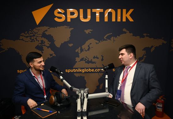 SPIEF-2023. Sputnik radio studio
