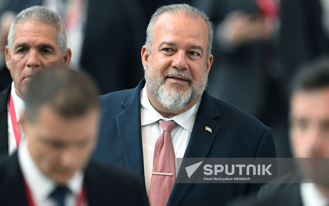 SPIEF-2023. Guests ahead of the plenary session