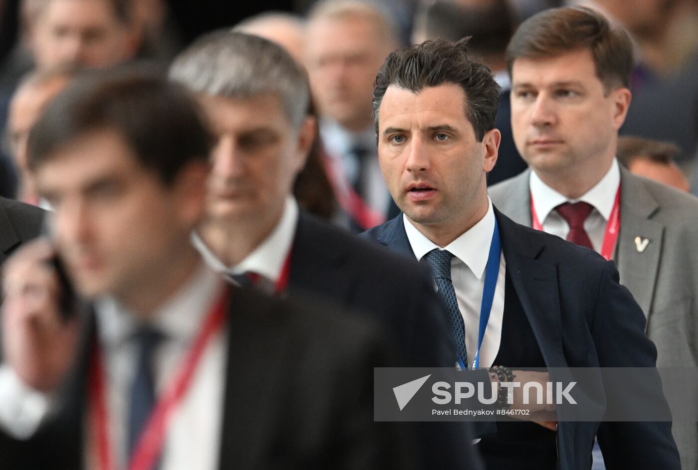 SPIEF-2023. Guests ahead of the plenary session