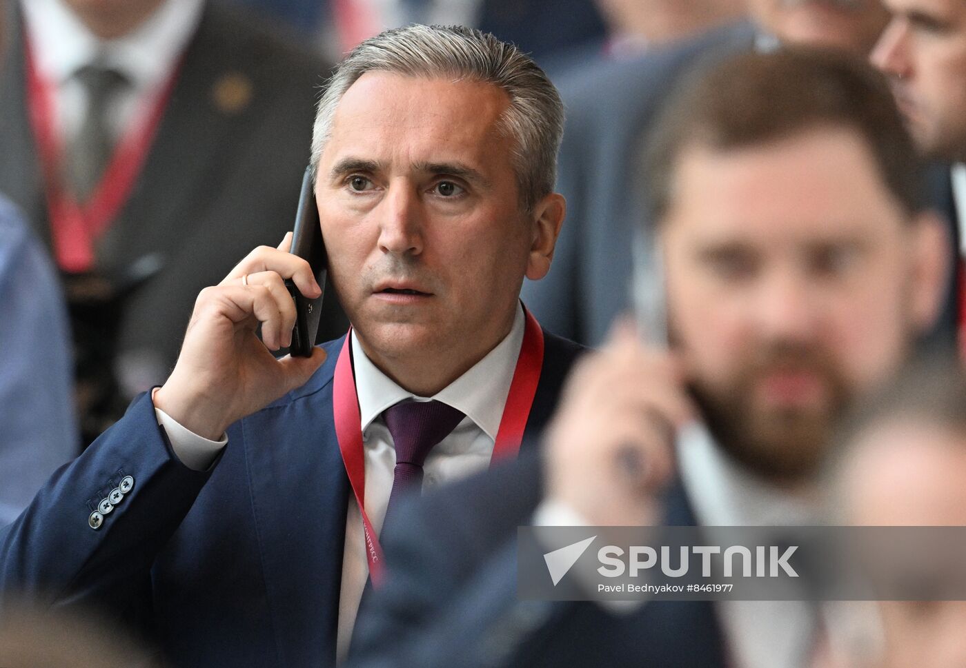 SPIEF-2023. Guests ahead of the plenary session