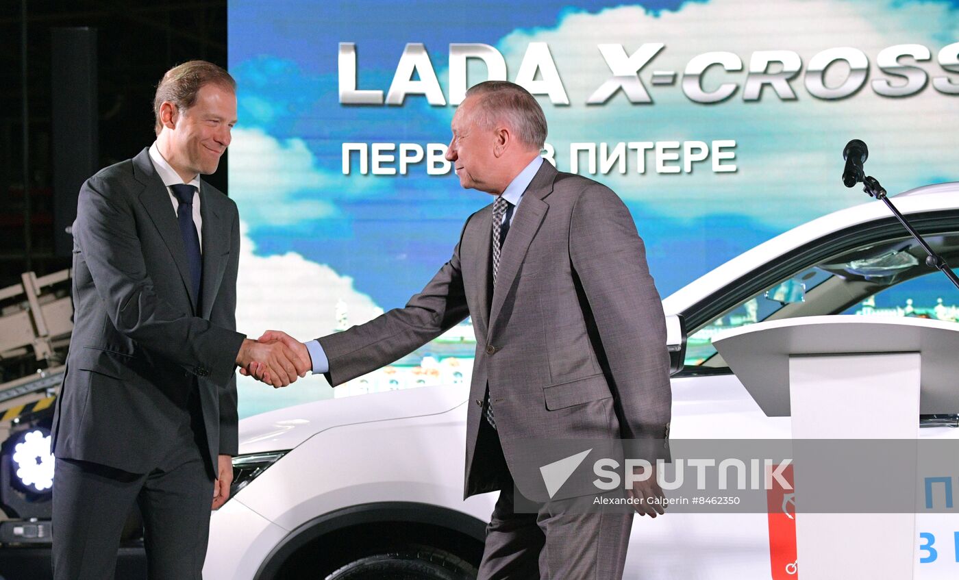 SPIEF-2023. Ceremony to launch the first LADA X-Cross 5