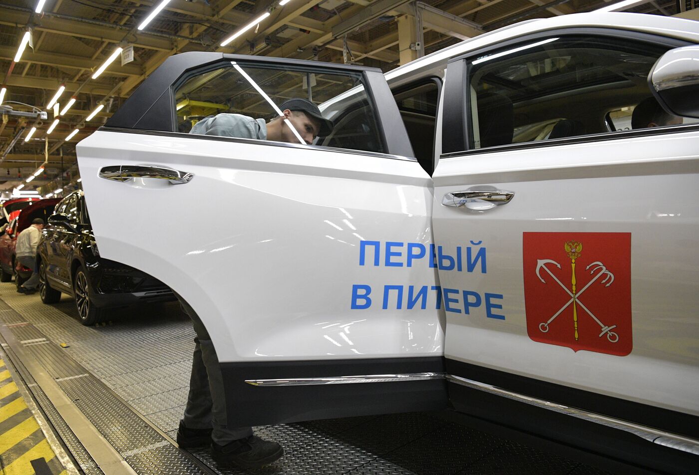 SPIEF-2023. Ceremony to launch the first LADA X-Cross 5