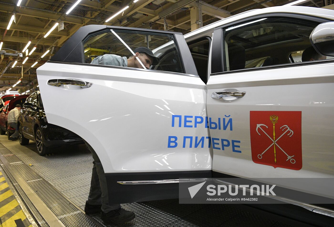 SPIEF-2023. Ceremony to launch the first LADA X-Cross 5