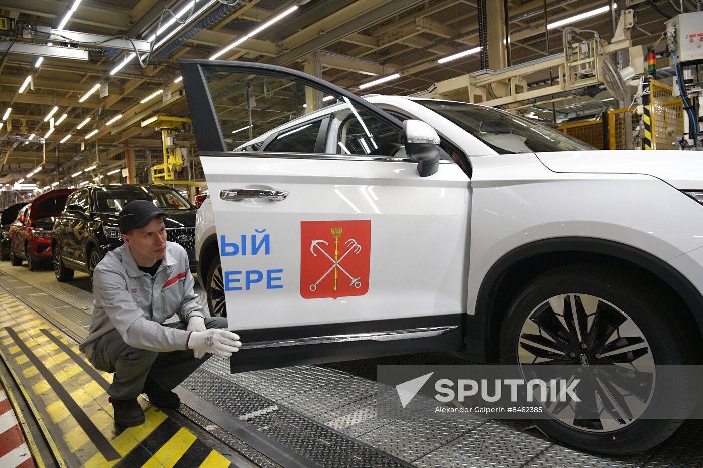 SPIEF-2023. Ceremony to launch the first LADA X-Cross 5