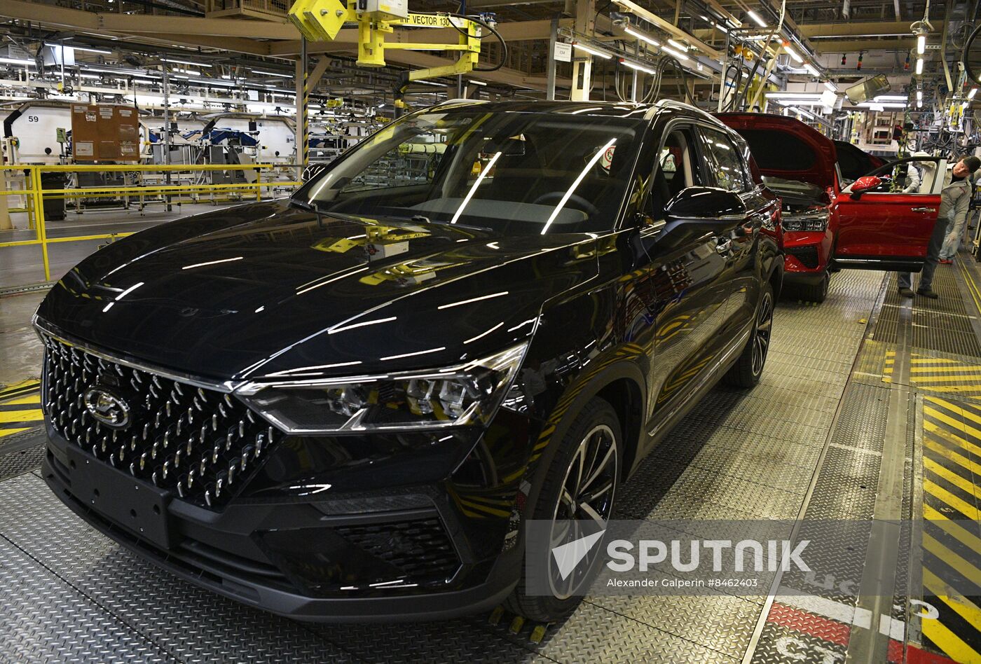 SPIEF-2023. Ceremony to launch the first LADA X-Cross 5