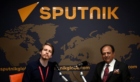 SPIEF-2023. Sputnik radio studio