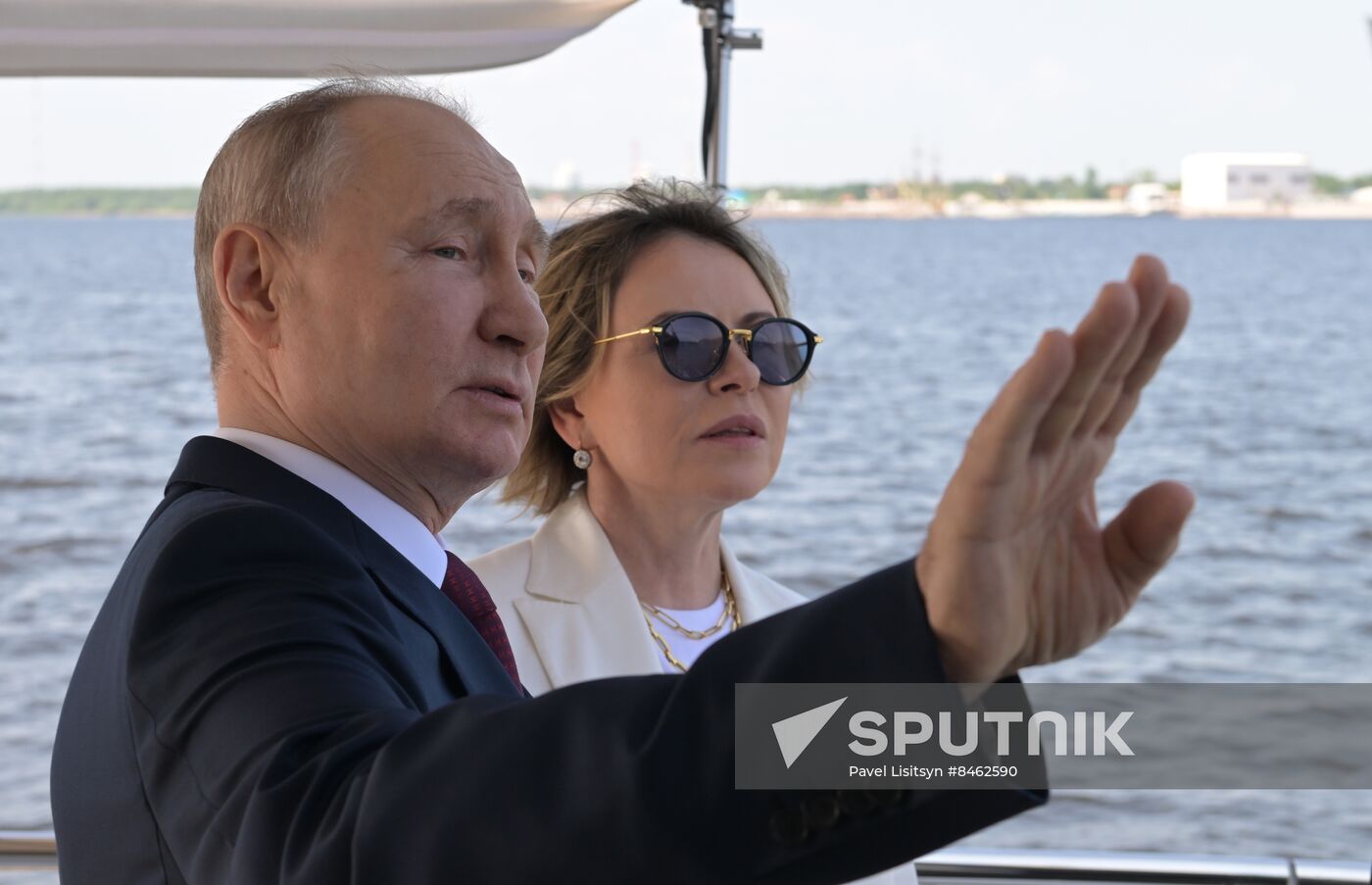 Russia Putin Flag Raising Ceremony