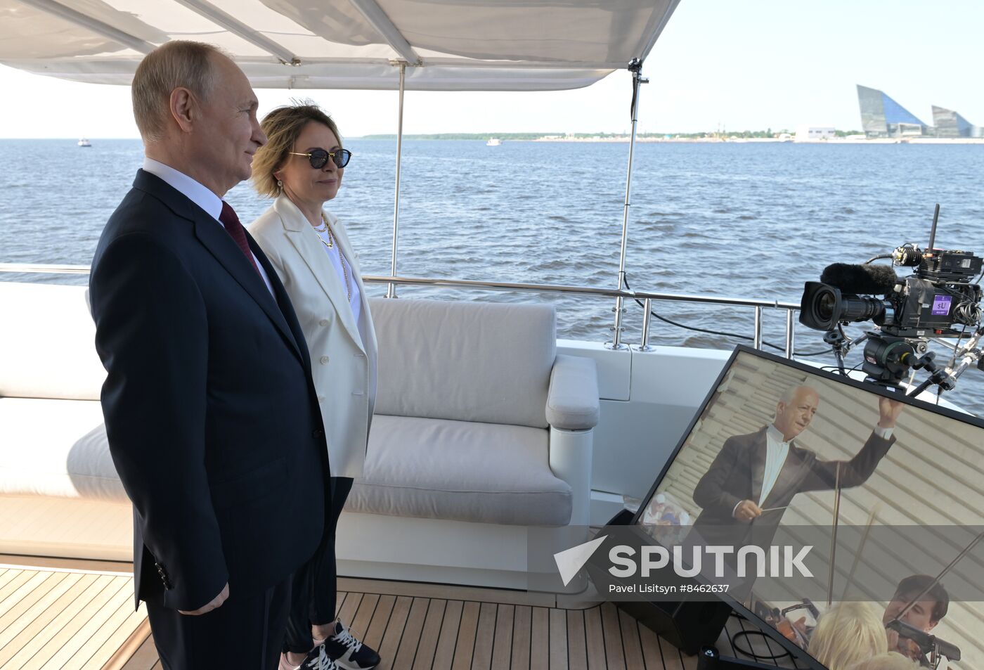 Russia Putin Flag Raising Ceremony