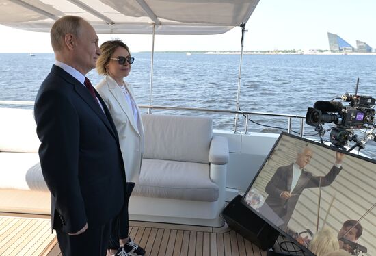 Russia Putin Flag Raising Ceremony