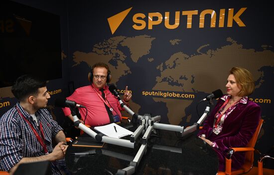 SPIEF-2023. Sputnik radio studio