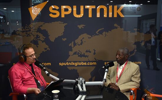 SPIEF-2023. Sputnik radio studio