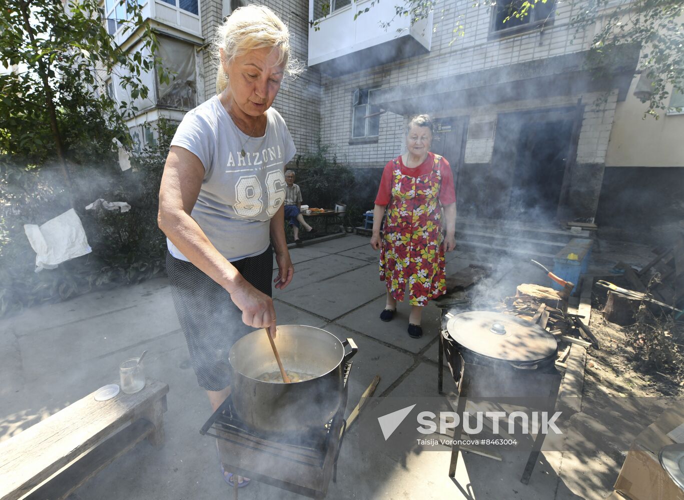 Russia Ukraine Kakhovka HPP Destruction Daily Life