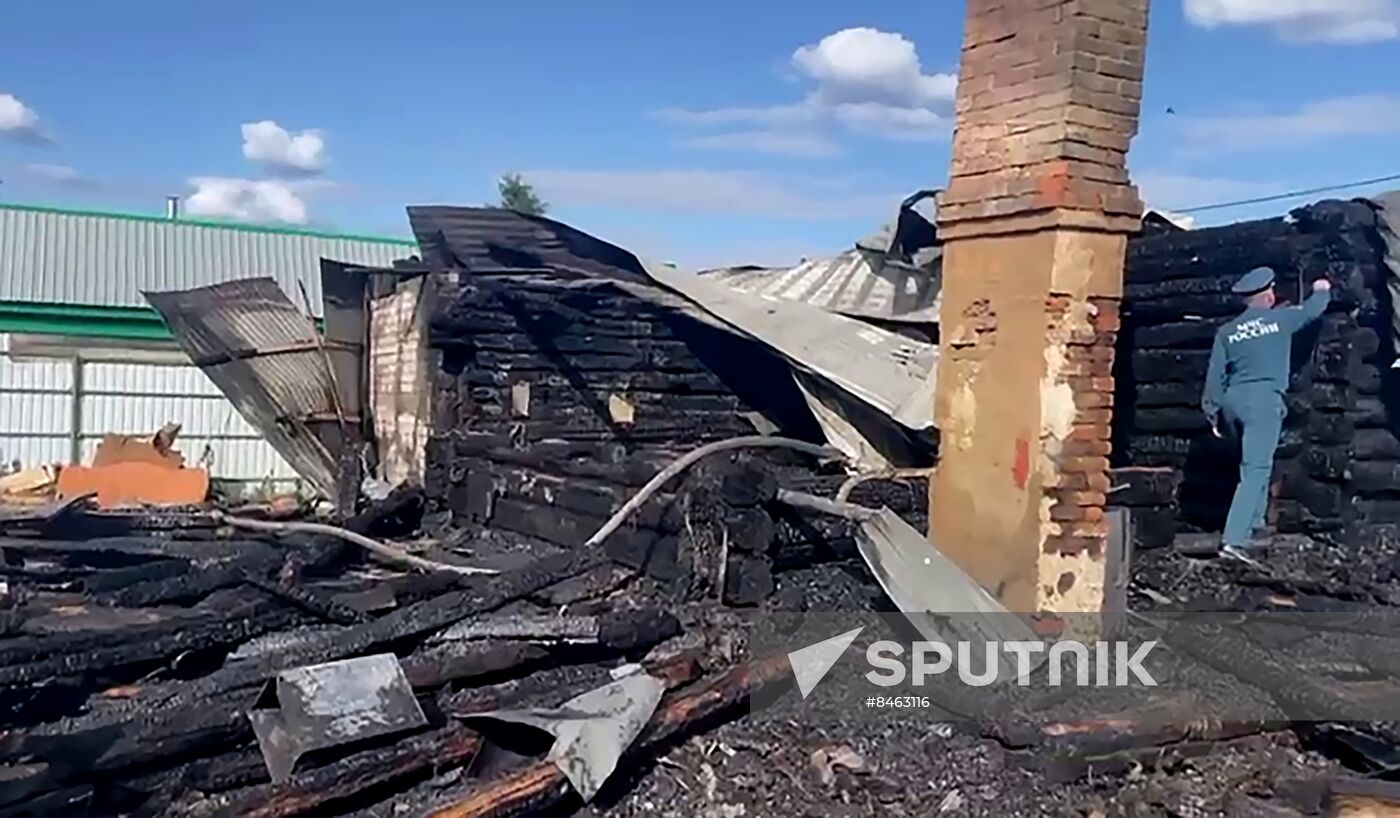 Russia Fire Aftermath