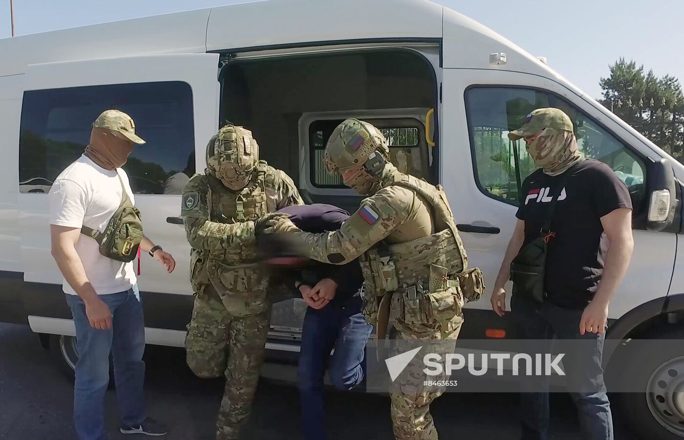 Russia Ukraine Security Service Agent Detention