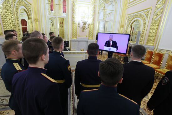 Russia Putin Higher Military Schools Graduates