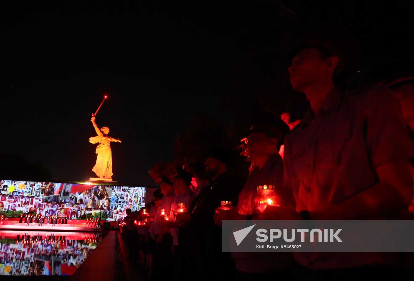 Russia Volgograd WWII Victims Remembrance Day