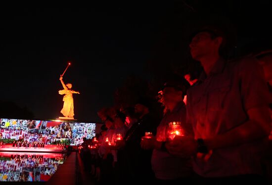 Russia Volgograd WWII Victims Remembrance Day