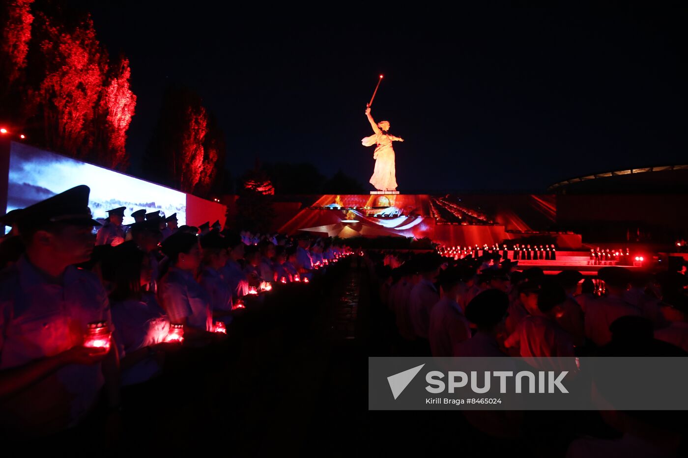 Russia Volgograd WWII Victims Remembrance Day