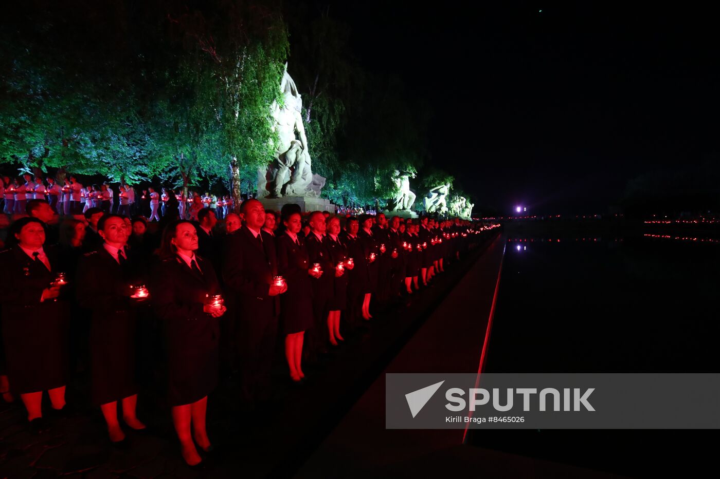 Russia Volgograd WWII Victims Remembrance Day