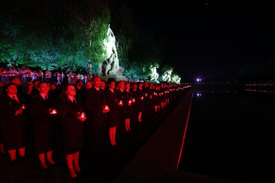 Russia Volgograd WWII Victims Remembrance Day