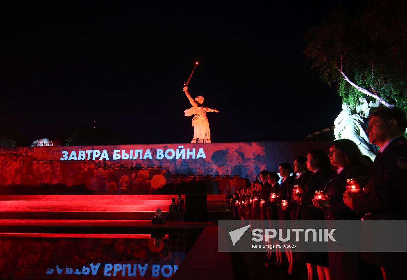 Russia Volgograd WWII Victims Remembrance Day