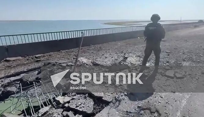 Russia Ukraine Bridge Attack