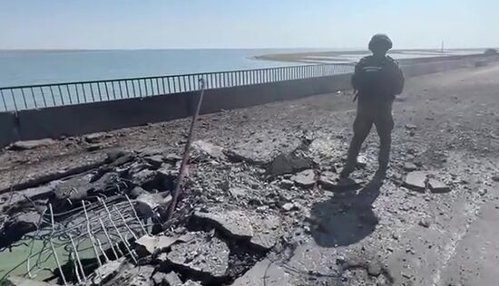 Russia Ukraine Bridge Attack