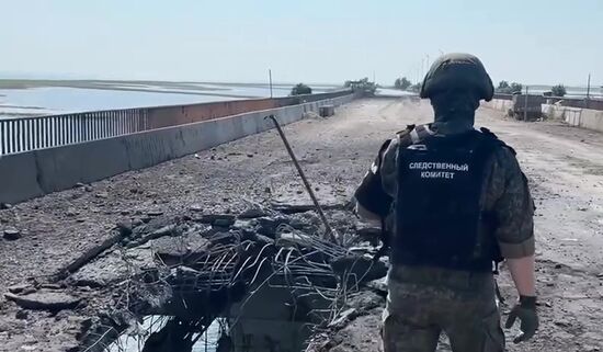 Russia Ukraine Bridge Attack