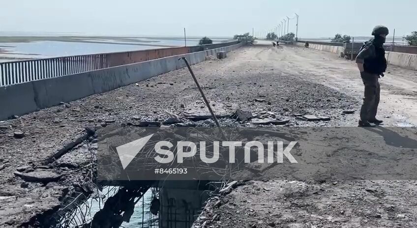 Russia Ukraine Bridge Attack